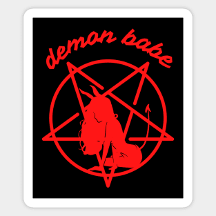 Demon babe / RED / Sticker